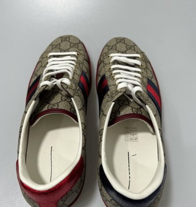 Gucci Ace GG Supreme Canvas Beige Multi Men 9 US 10