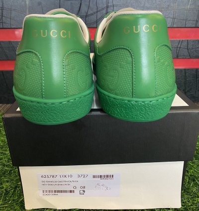 GUCCI ACE GREEN GG MONOGRAM
