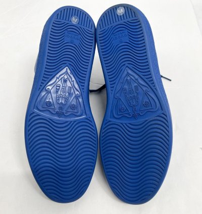 Gucci Ace High Top Sneakers Interlocking GG Blue