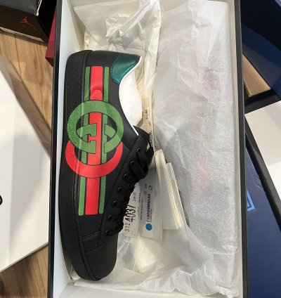 Gucci Ace Interlocking (Black)