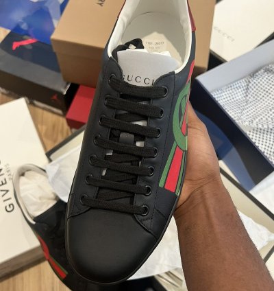 Gucci Ace Interlocking (Black)