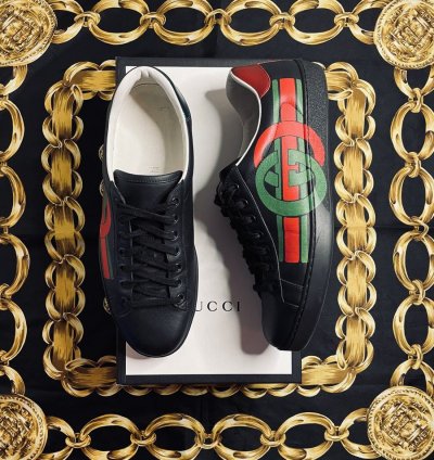 Gucci Ace Interlocking Black