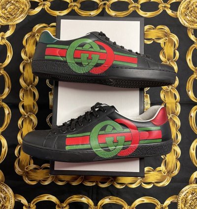 Gucci Ace Interlocking Black