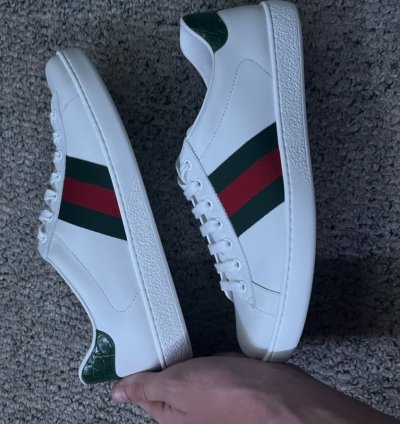 Gucci Ace Leather Low White
