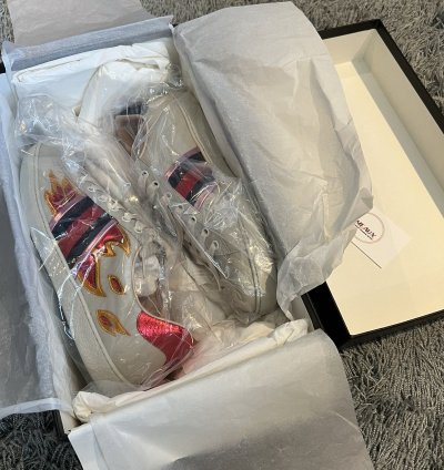 Gucci Ace sneaker flames flame limited rython BRAND NEW 7