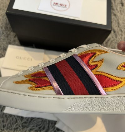 Gucci Ace sneaker flames flame limited rython BRAND NEW 7