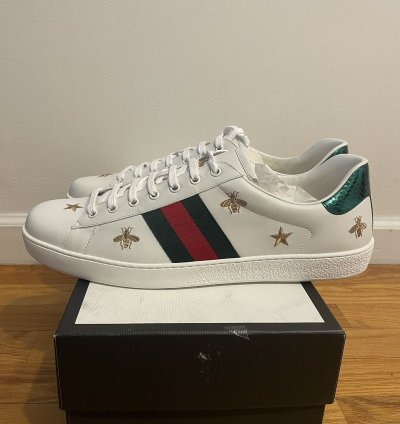 Gucci Ace Sneaker Stars and Bees Embroidered Shoes 15