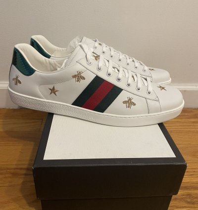 Gucci Ace Sneaker Stars and Bees Embroidered Shoes 15