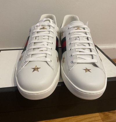 Gucci Ace Sneaker Stars and Bees Embroidered Shoes 15