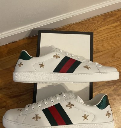 Gucci Ace Sneaker Stars and Bees Embroidered Shoes 15