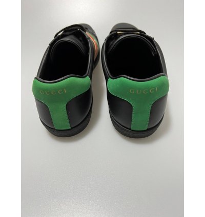 Gucci Ace Sneaker With Elastic Web Black