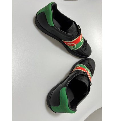 Gucci Ace Sneaker With Elastic Web Black