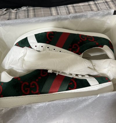 gucci ace terry cloth mens euro 8 5 New
