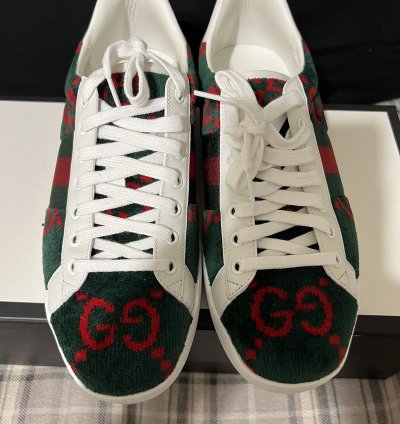 gucci ace terry cloth mens euro 8 5 New