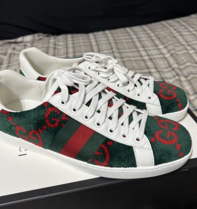 gucci ace terry cloth mens euro 8 5 New