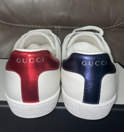 Gucci Ace Wolf Patch Sneaker Size 8 5