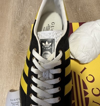 Gucci Adidas Gazelle Black GG