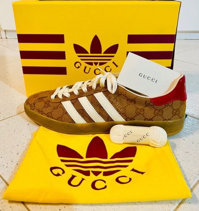Gucci adidas Gazelle GG Monogram