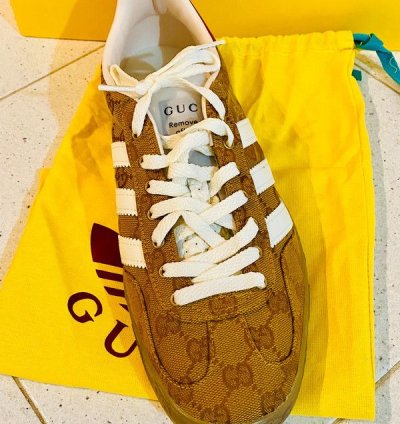 Gucci adidas Gazelle GG Monogram