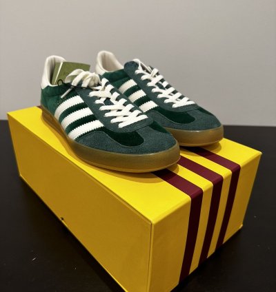 Gucci Adidas Gazelle Green Suede