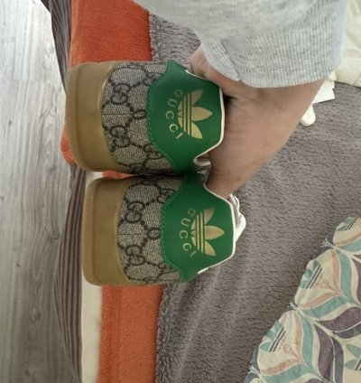 Gucci Adidas Gazelle monogram snkrs