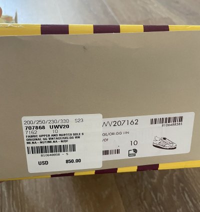 Gucci Adidas Gazelle Monogram US 10 5US