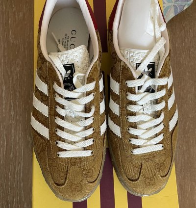 Gucci Adidas Gazelle Monogram US 8