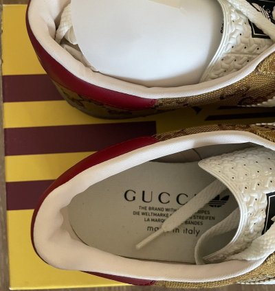Gucci Adidas Gazelle Monogram US 8
