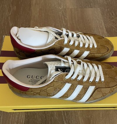 Gucci Adidas Gazelle Monogram US 8