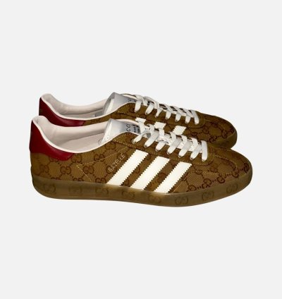 Gucci adidas Gazelle Monogram Weave US 10