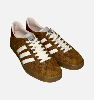 Gucci adidas Gazelle Monogram Weave US 10