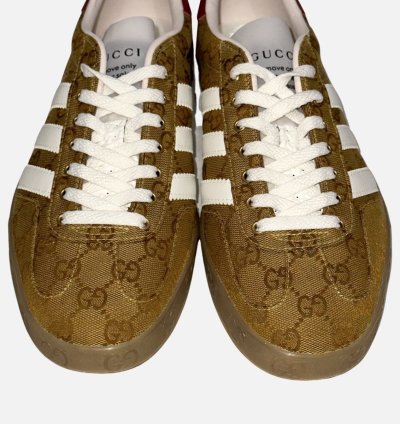 Gucci adidas Gazelle Monogram Weave US 10