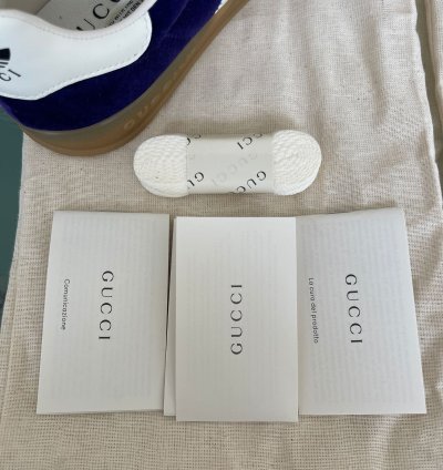 Gucci Adidas gazelle purple velvet