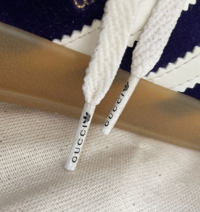 Gucci Adidas gazelle purple velvet