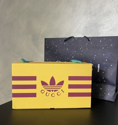 Gucci Adidas Gazelle Purple Velvet New