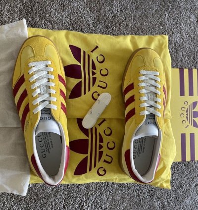 GUCCI ADIDAS GAZELLE YELLOW