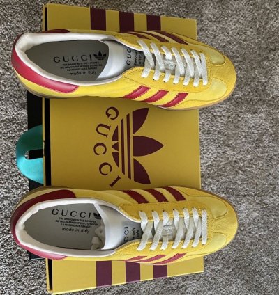GUCCI ADIDAS GAZELLE YELLOW