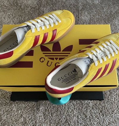 GUCCI ADIDAS GAZELLE YELLOW