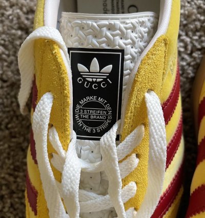 GUCCI ADIDAS GAZELLE YELLOW