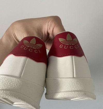 Gucci Adidas Leather Gazelle Cream 10 5US