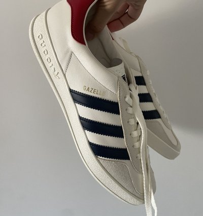 Gucci Adidas Leather Gazelle Cream 9 5US