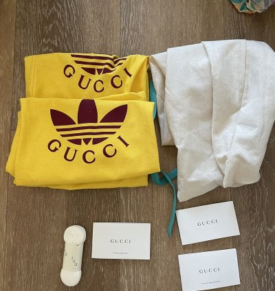 Gucci Adidas Leather Gazelle Cream 9 5US