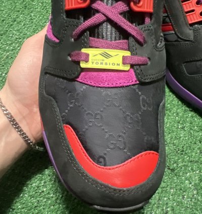 GUCCI ADIDAS ZX 8000 TORSION BLACK GG MONOGRAM Size 8