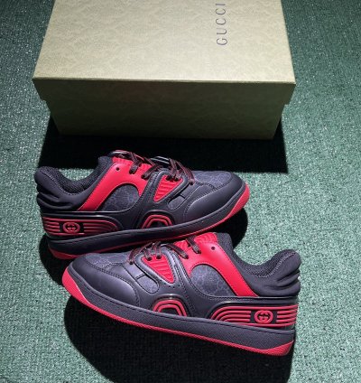Gucci Basket Black Red Size 7