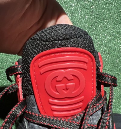 Gucci Basket Black Red Size 7