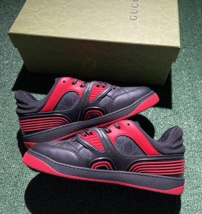 Gucci Basket Black Red Size 7