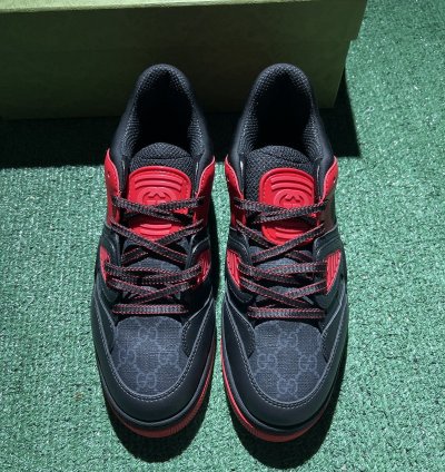 Gucci Basket Black Red Size 7