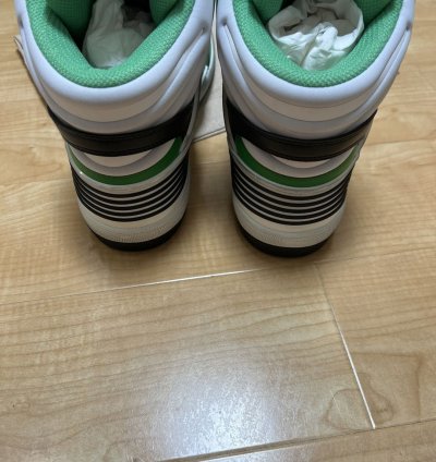 Gucci Basket High Black White Green 661301-2SH90-3760