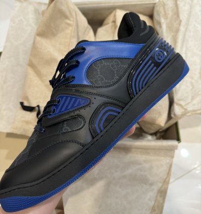Gucci Basket Low-Top Sneakers White Green Black