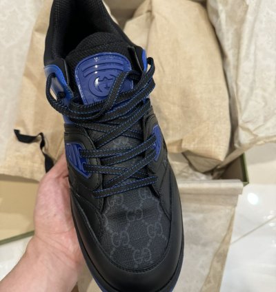 Gucci Basket Low-Top Sneakers White Green Black